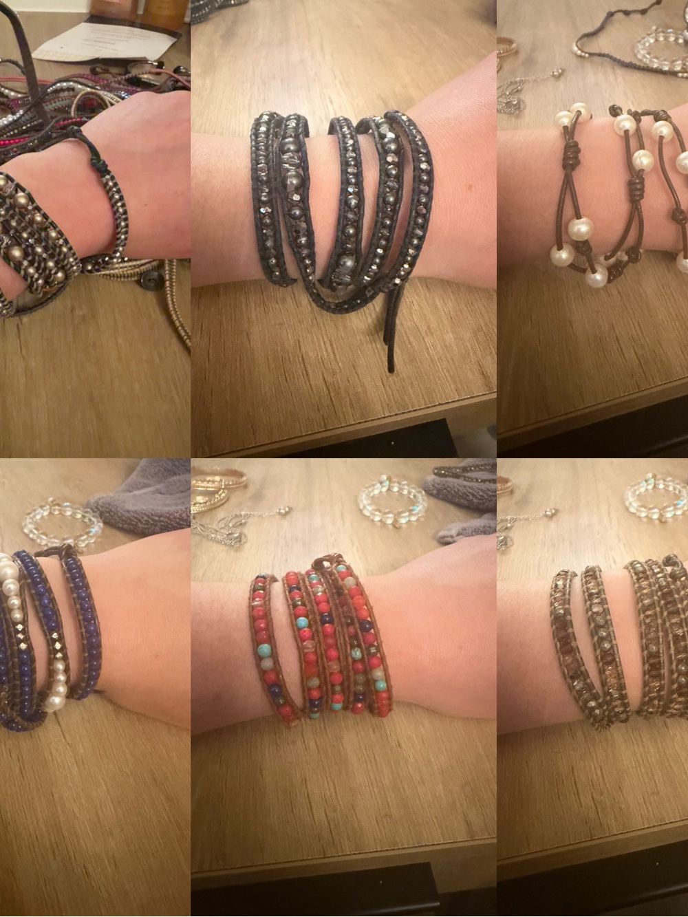 Chan Luu- Multi-Strand Beaded Wrap Bracelets